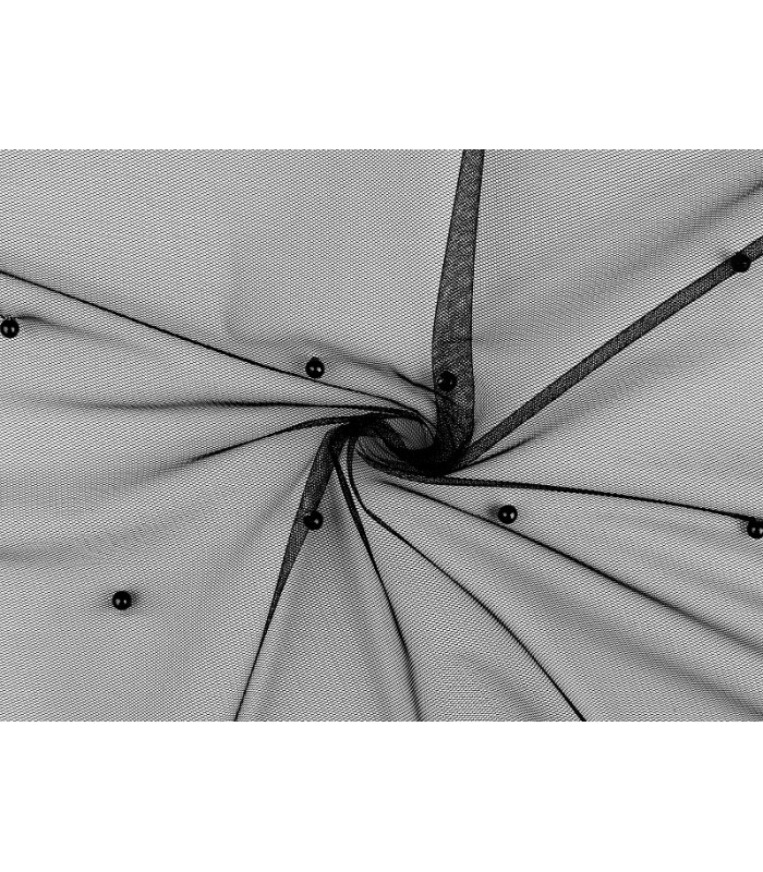 Tulle fin avec perles 1,60 x 1 mt.