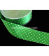 RUBAN EN SATIN À POIS 38 MM.