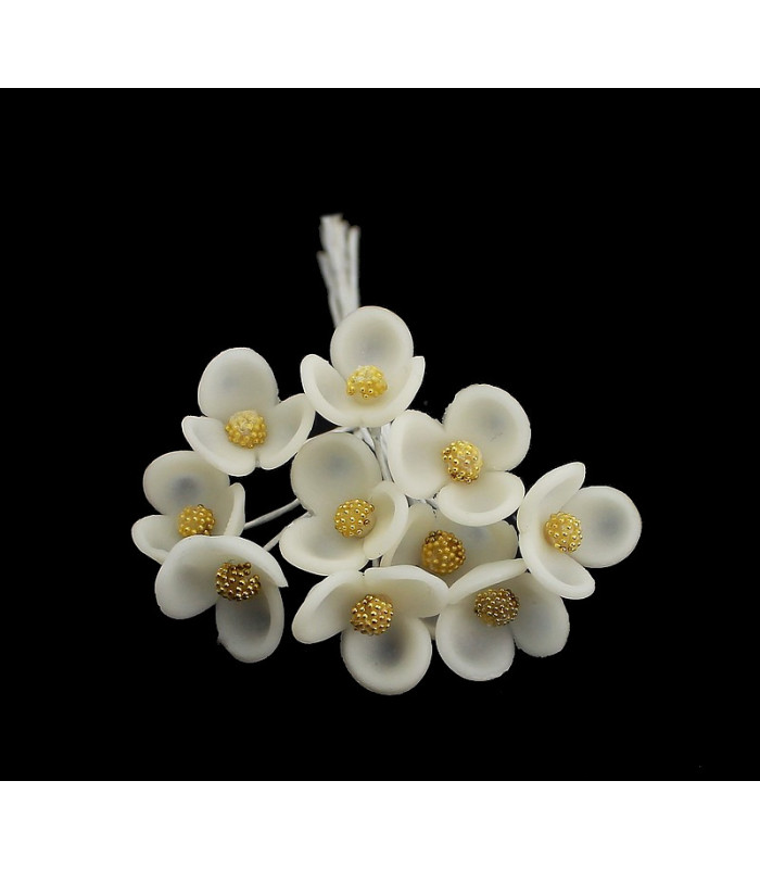 FLEUR EN PORCELAINE FROIDE - 025