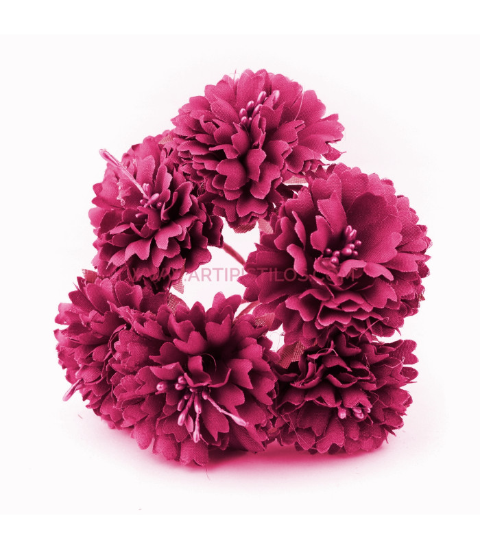 BOUQUET DE FLEUR EN TISSU (6 PCS) "ALMELO".