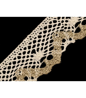 Ruban de dentelle en lin 40 mm x 1 mt.