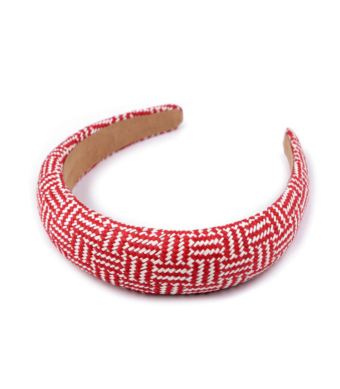 Bandeau large en style rotin avec tresses