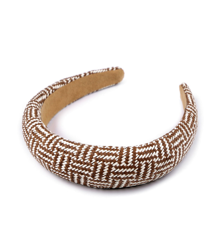 Bandeau large en style rotin avec tresses