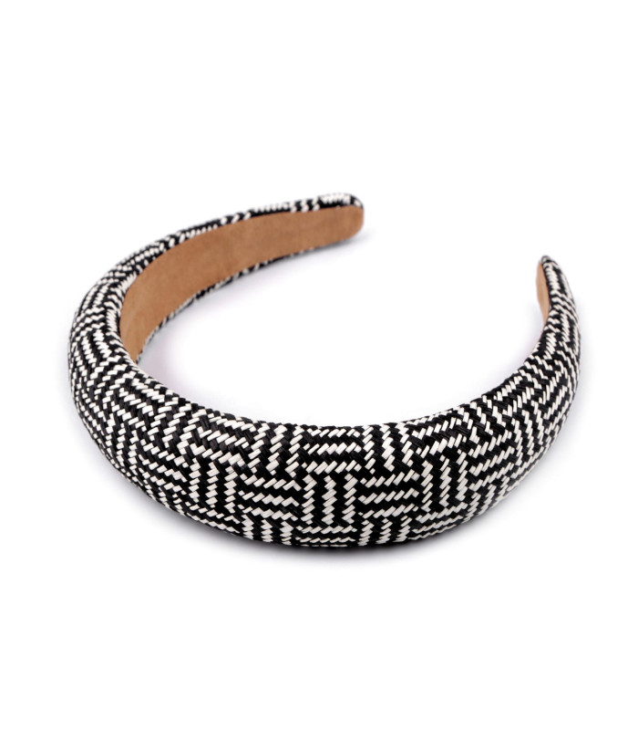 Bandeau large en style rotin avec tresses