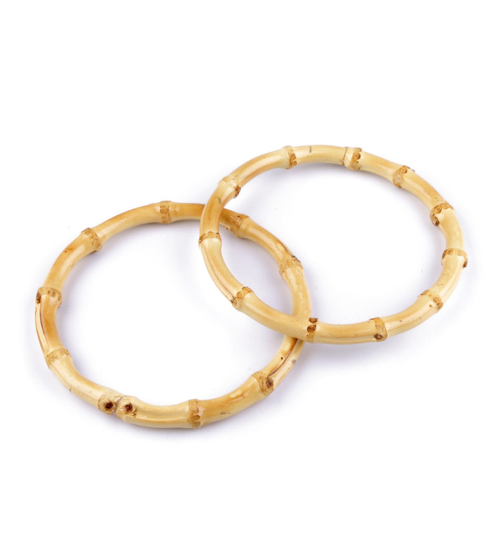 POIGNÉES DE BAMBOU POUR SACS Ø15 cm (PAIRE)