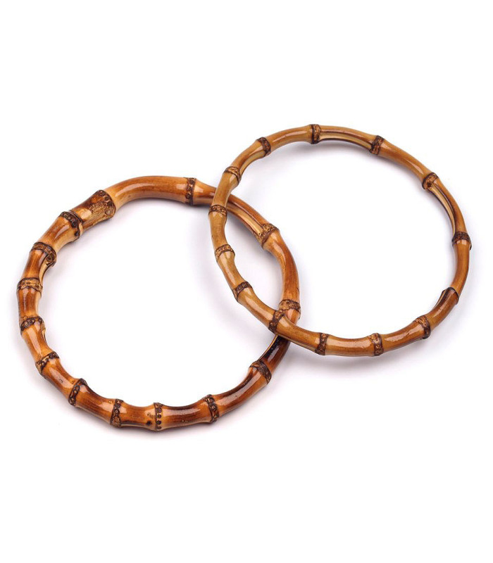 POIGNÉES DE BAMBOU POUR SACS Ø15 cm (PAIRE)