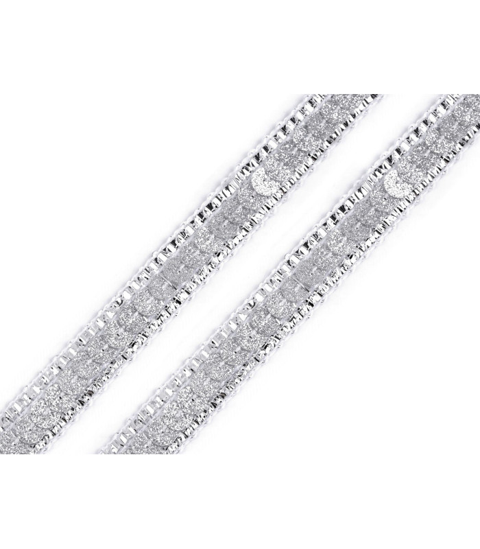Liseré en sequin avec strass 13 mm. x 1 mt.