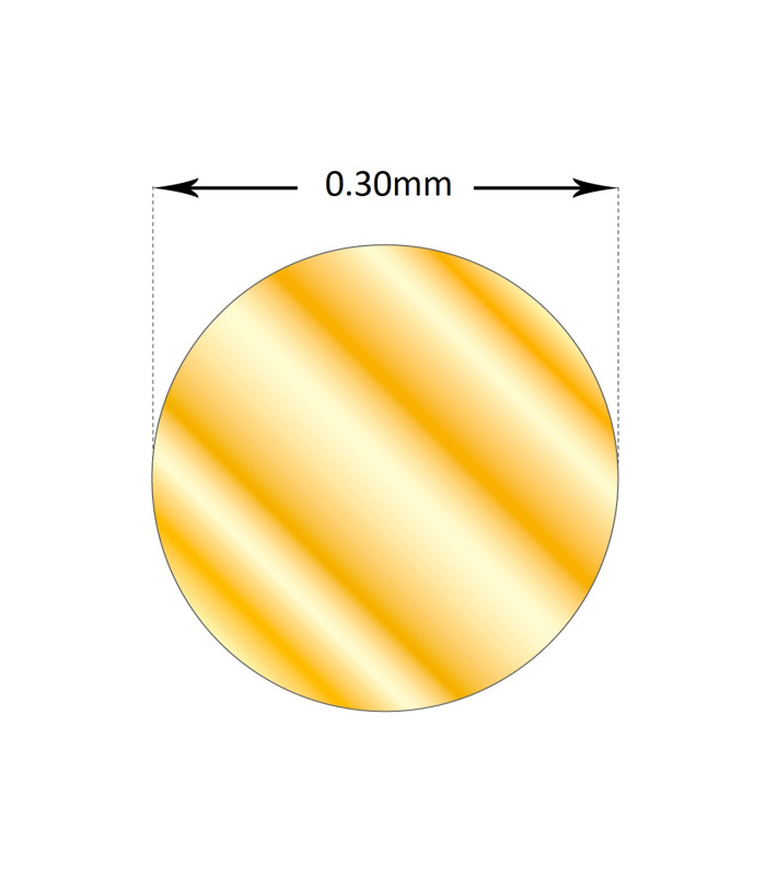 FIL DE LAITON - BOBINE DE 1Kg. x 0,30mm de diamètre