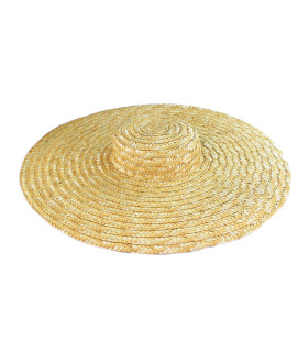 Pamela en paille tressée naturelle "TELMA"