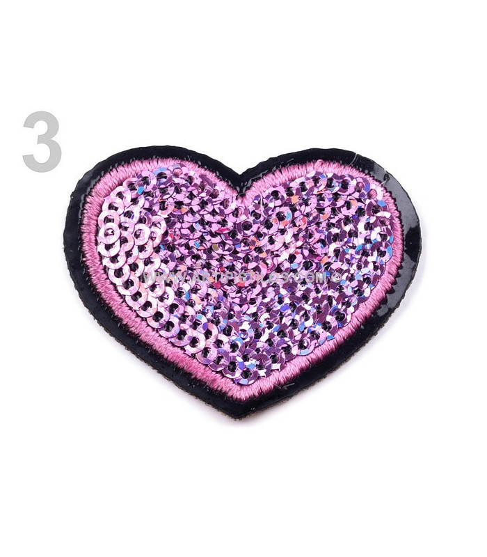 ORNEMENT COEUR AVEC PAILLETTES