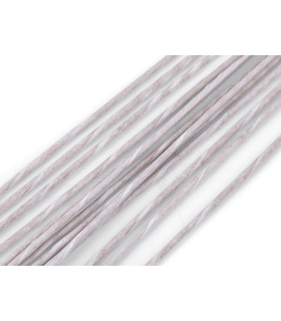 PandaHall Bobine De Fil De Fer Avec Revêtement En Plastique Blanc - 80