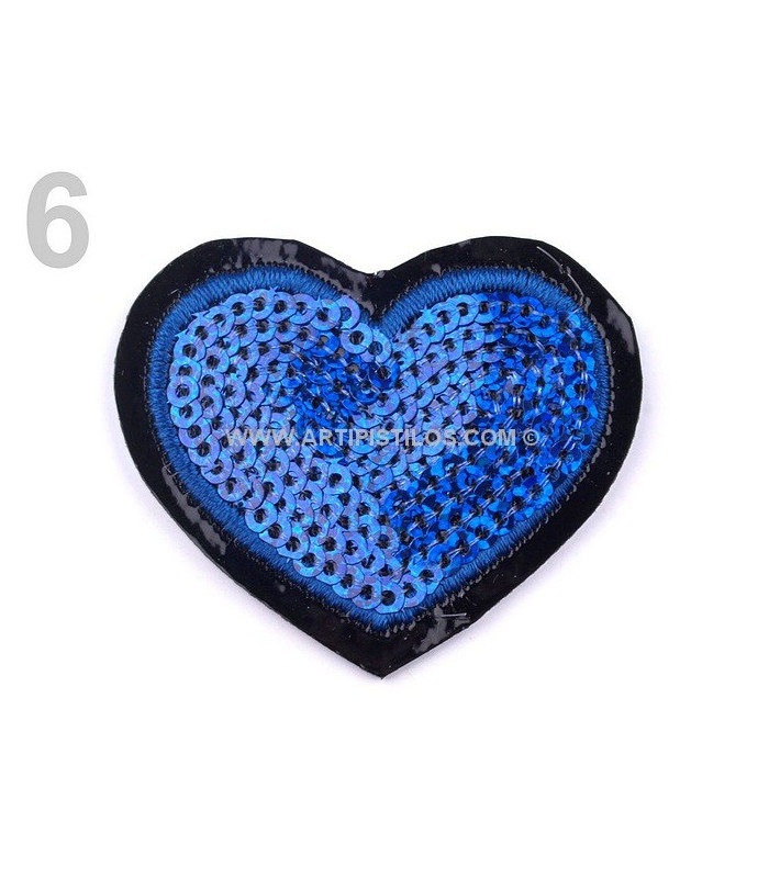 ORNEMENT COEUR AVEC PAILLETTES