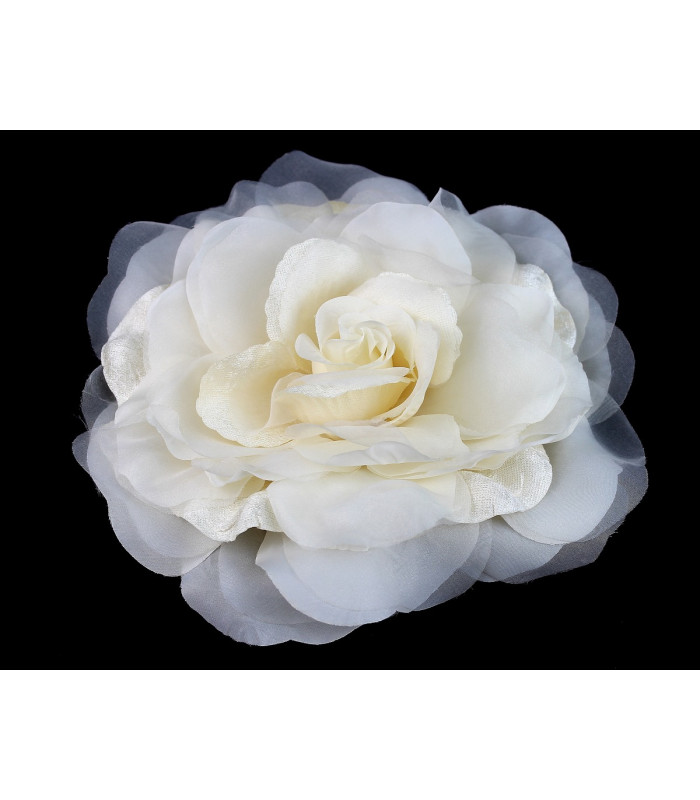 FLOR DE ORGANZA SINTÉTICA 22CM