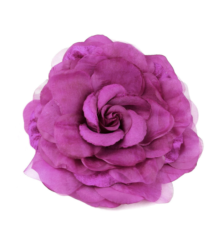 FLOR DE ORGANZA SINTÉTICA 22CM