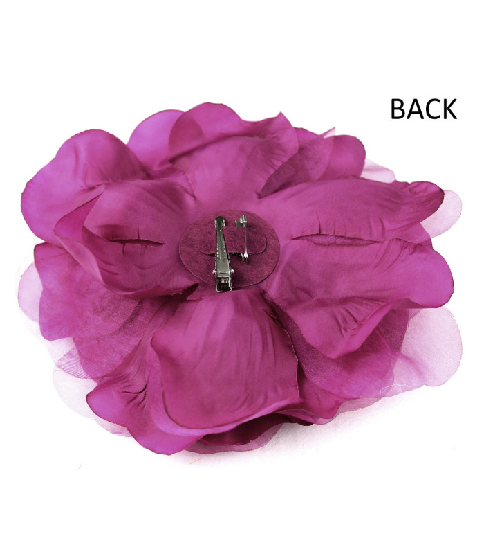 FLOR DE ORGANZA SINTÉTICA 22CM