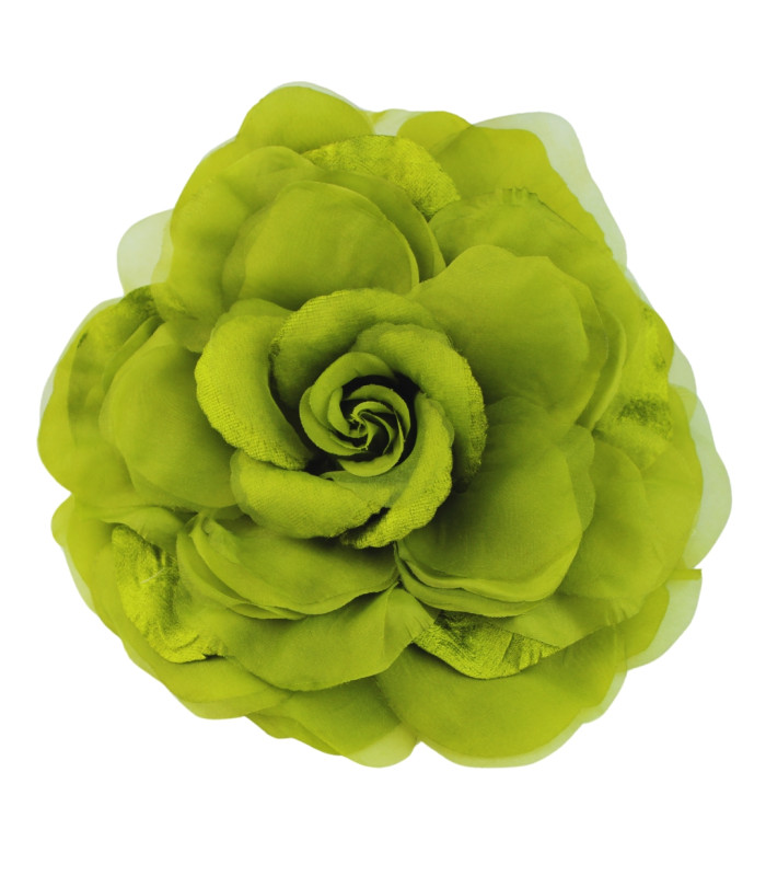 FLOR DE ORGANZA SINTÉTICA 22CM