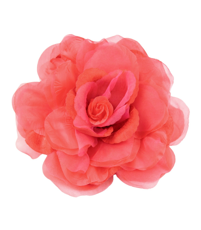 FLOR DE ORGANZA SINTÉTICA 22CM