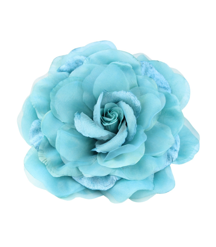 FLOR DE ORGANZA SINTÉTICA 22CM