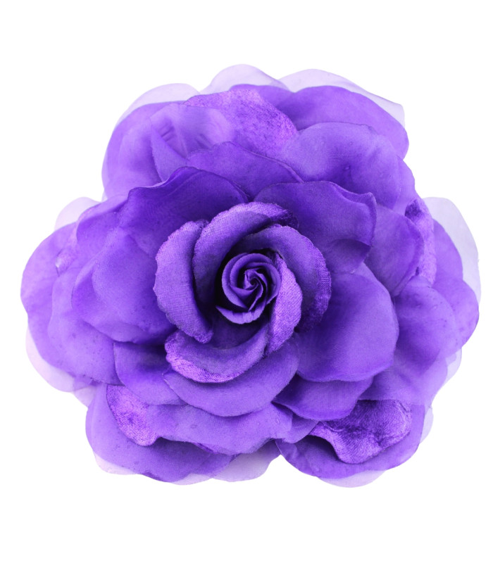 FLOR DE ORGANZA SINTÉTICA 22CM