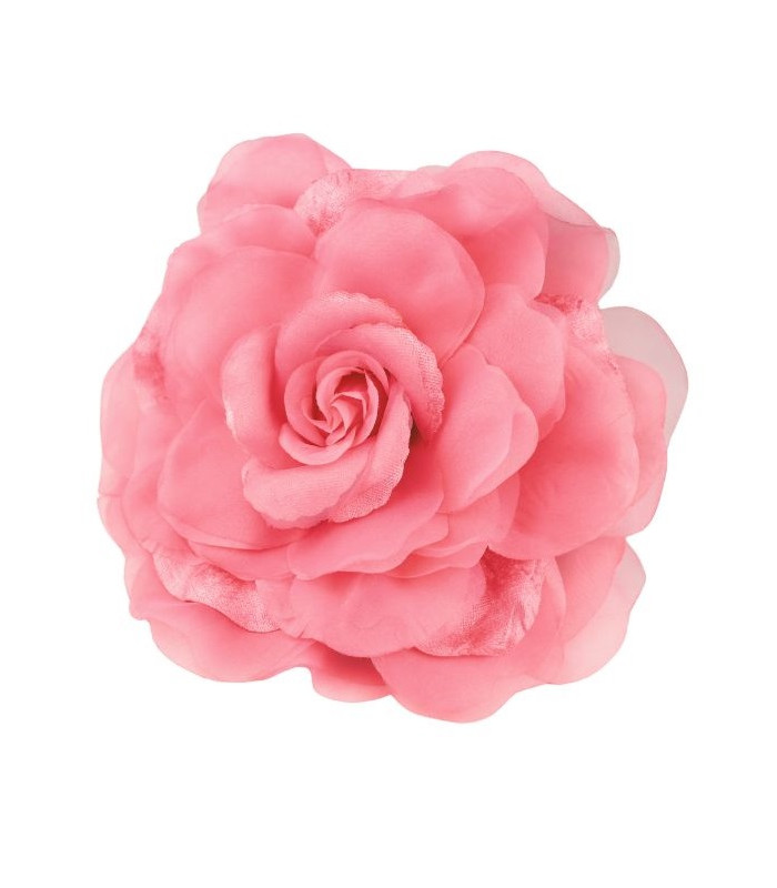 FLOR DE ORGANZA SINTÉTICA 22CM