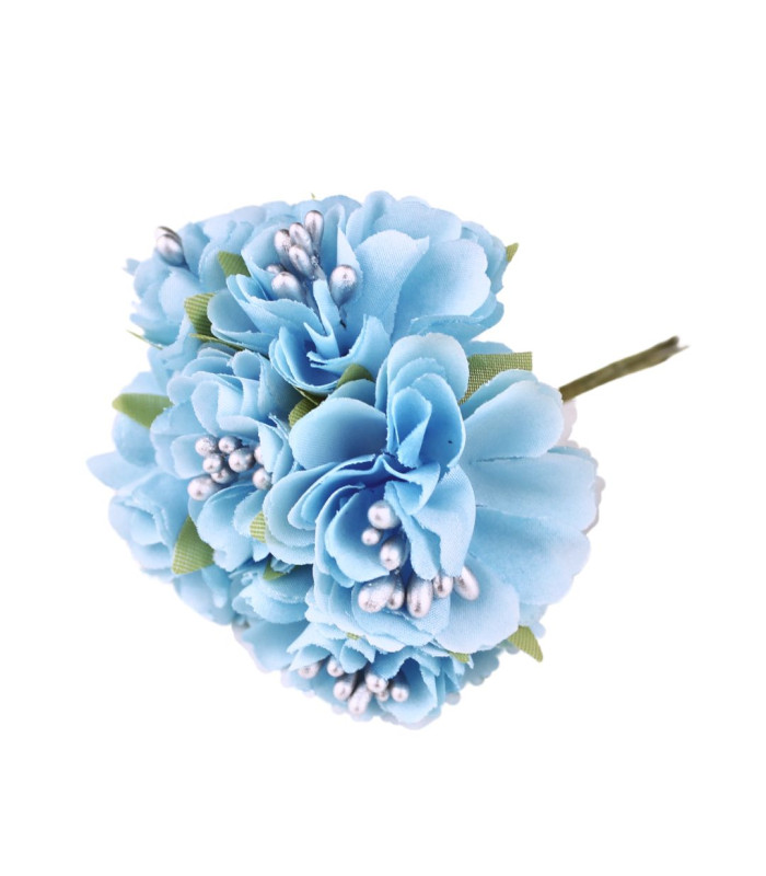 BOUQUET 6 FLEURS EN TISSU