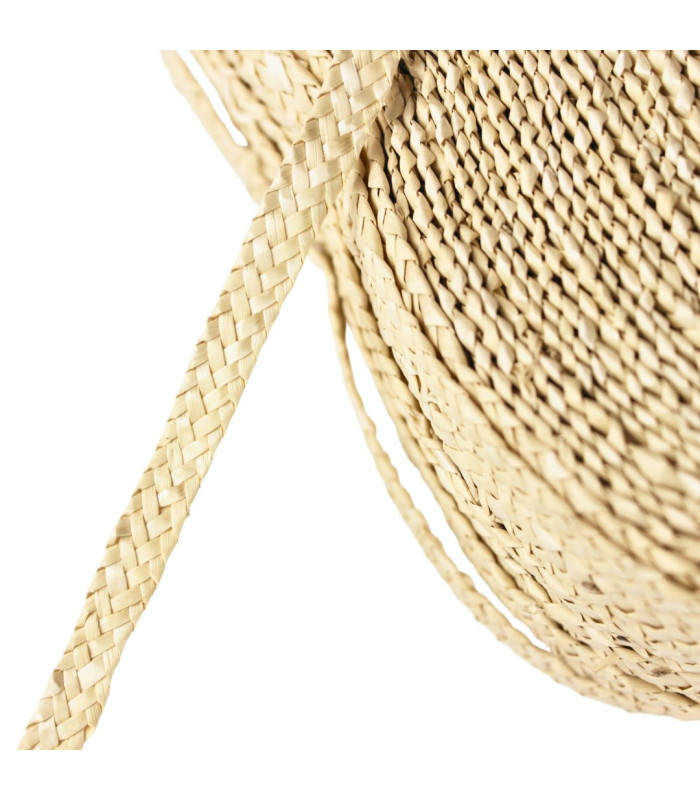 Ruban en Paille Naturelle Tressée "Stedelijk" 7-10 mm x 1 m