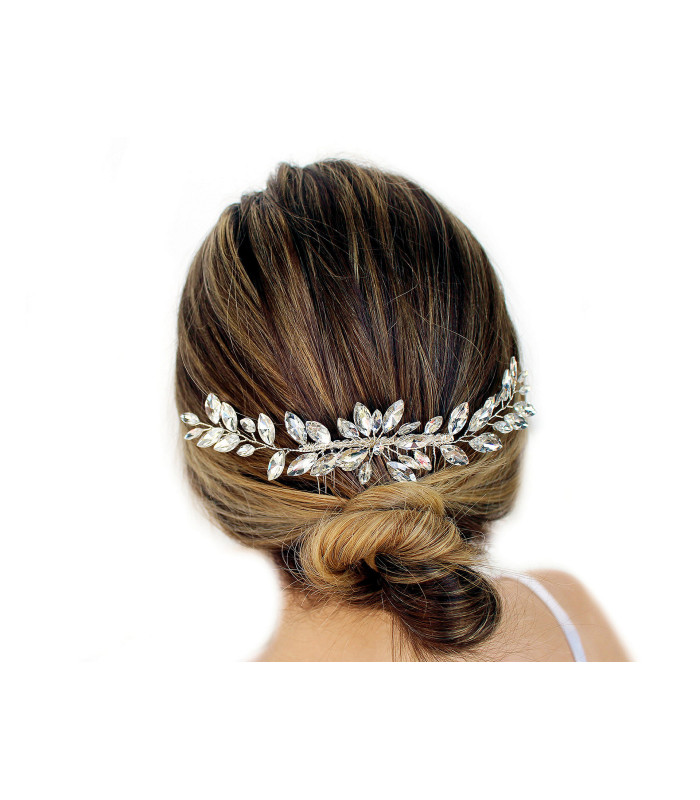 Peigne décoratif avec strass pour mariage