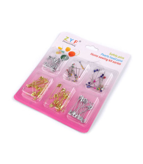Jeu d'Épingles et de Broches de Sûreté pour Couture