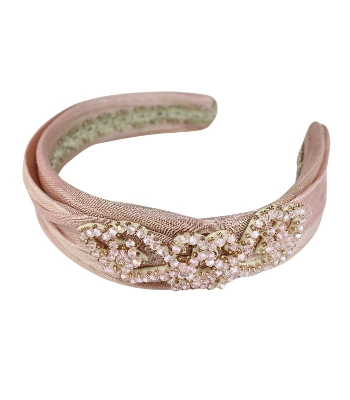 BANDEAU EN SOIE DE SINAMAY 'ECLIPTA'