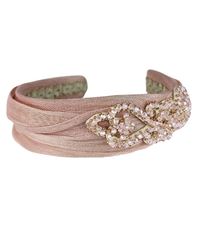 BANDEAU EN SOIE DE SINAMAY 'ECLIPTA'