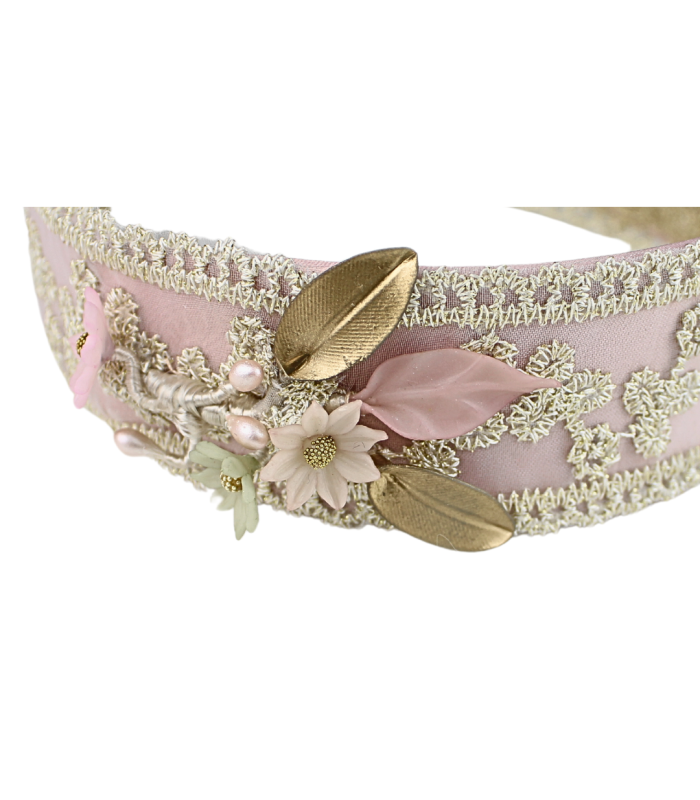 BANDEAU ENFANT FLEUR EN PORCELAINE