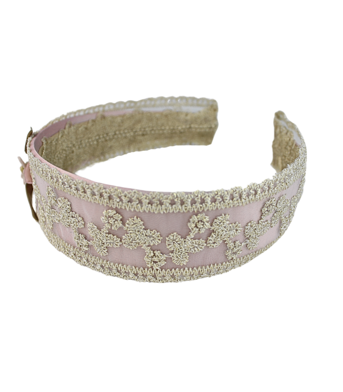 BANDEAU ENFANT FLEUR EN PORCELAINE