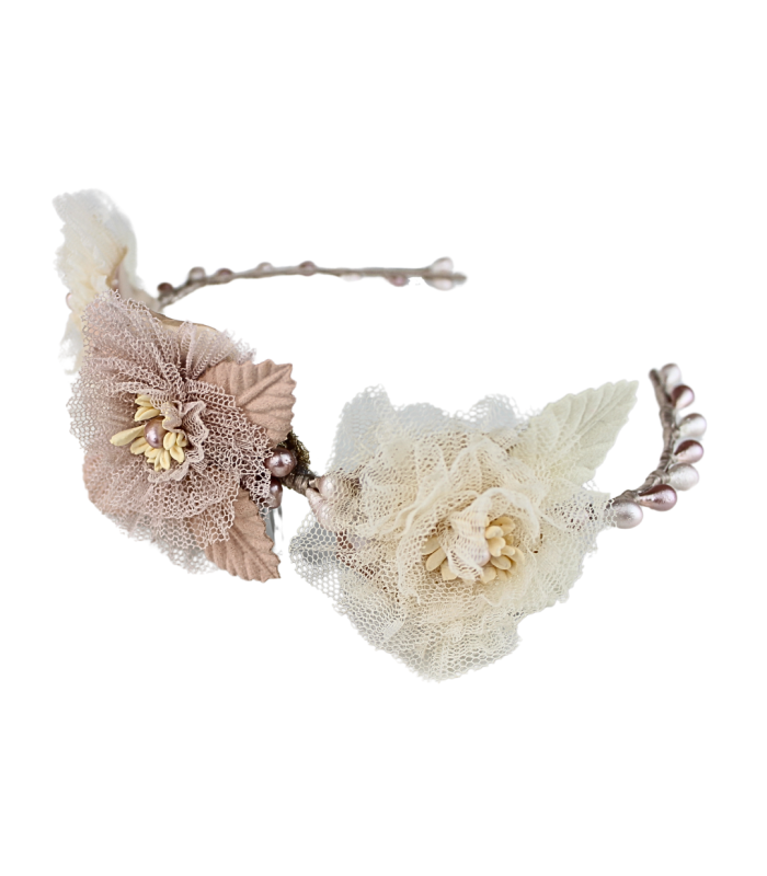 TIARE ENFANT FLEURS EN TULLE