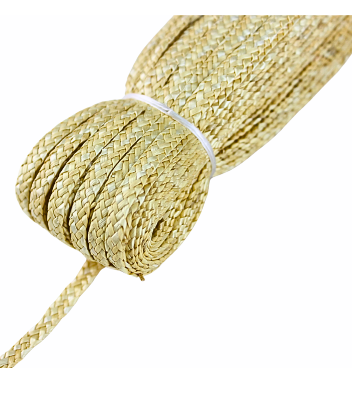 Paille Naturelle Tressée Milan Premium 5mm