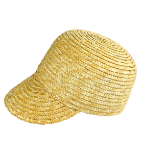 CHAPEAU DE PAILLE TRESSÉE NATURELLE