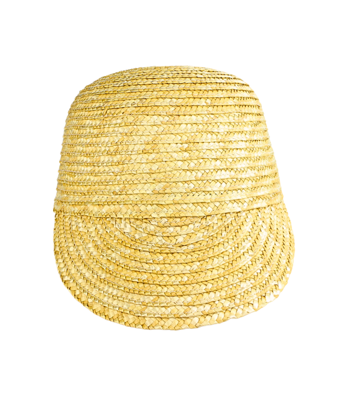 CHAPEAU DE PAILLE TRESSÉE NATURELLE