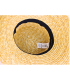 CHAPEAU DE PAILLE TRESSÉ (AJUSTABLE)