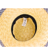 CHAPEAU DE PAILLE NATURELLE TRESSÉE AJUSTABLE