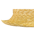 CHAPEAU DE PAILLE TRESSÉ (AJUSTABLE)