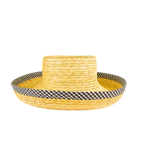 CHAPEAU DE PAILLE TRESSÉ (ajustable)