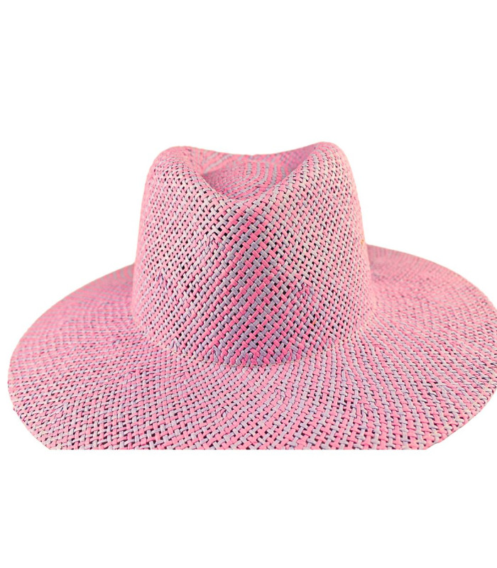CHAPEAU EN FIBRES VÉGÉTALES LILAS AJUSTABLE