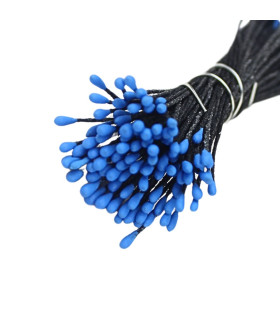 PISTIL MAT FIN 2 COTÊS TIGE NOIRE/ TÊTE BLEUE