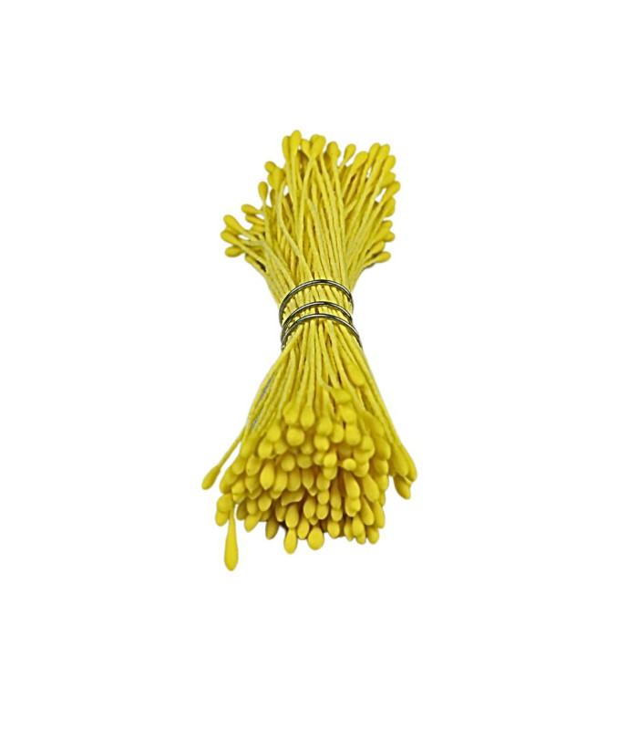 PISTIL MAT FIN 2 COTÊS JAUNE/JAUNE