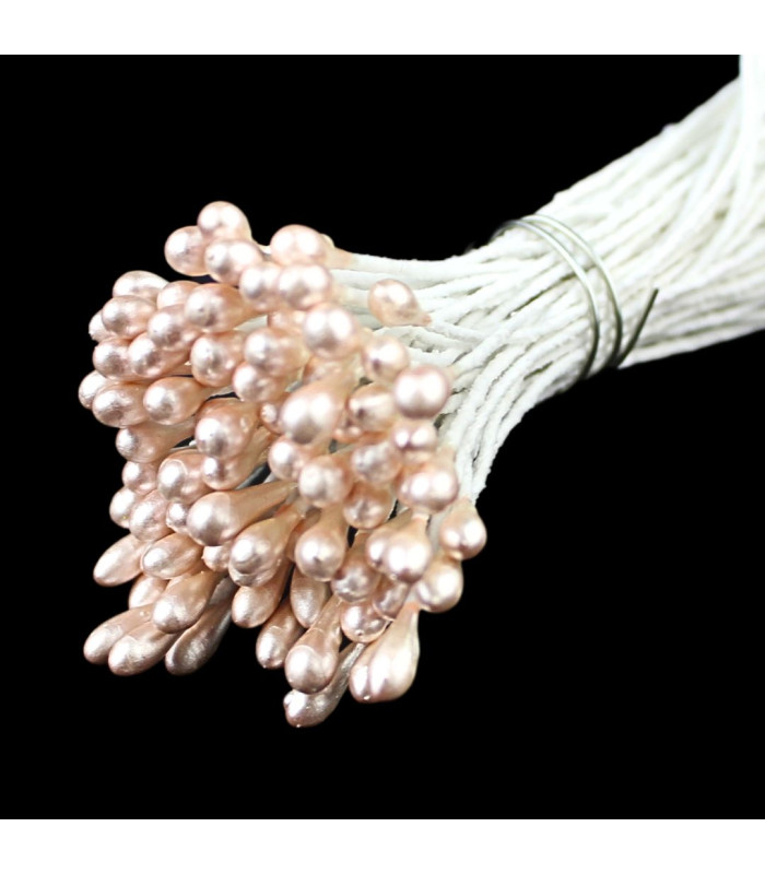 Paquet 80 pistils perlés de 3 mm.