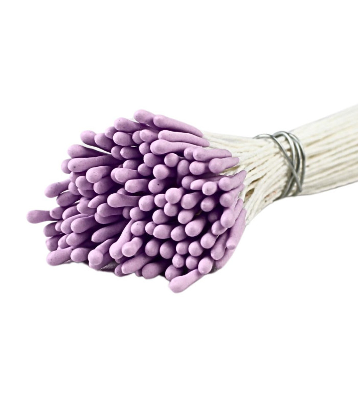 BOUQUET DE PISTILS MAT - TIGE EN FIL DE COTON