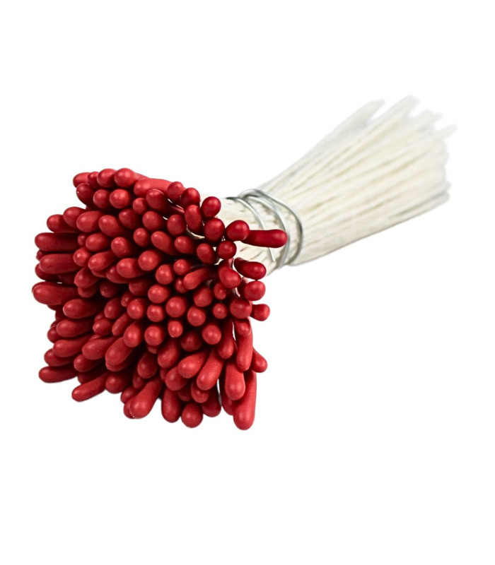 BOUQUET DE PISTILS MAT - TIGE EN FIL DE COTON