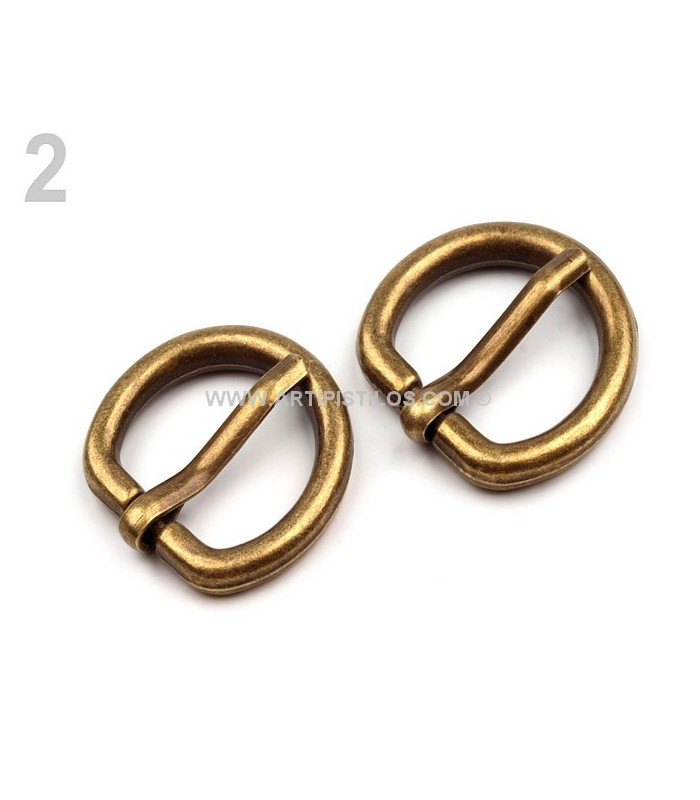 BOUCLE MÉTALLIQUE POUR CEINTURE 12 MM.