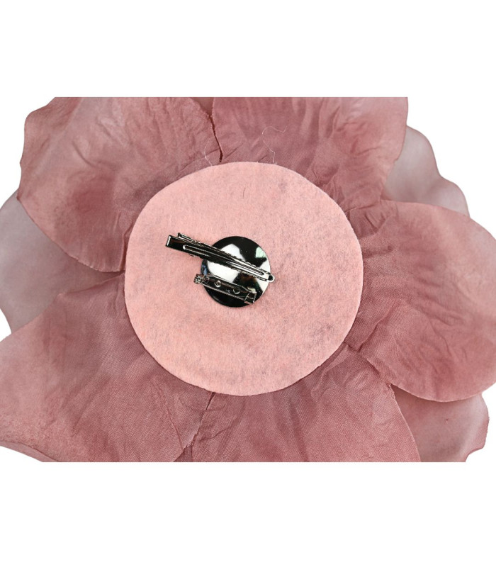 MAXIFLEUR EN TISSU ET ORGANDI 26CM