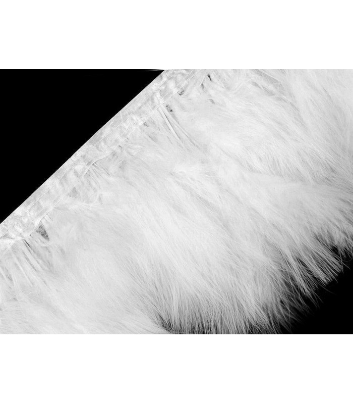 FRANGE EN PLUMES DE MARABOU - LARGEUR 17CM