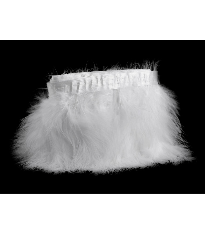 FRANGE EN PLUMES DE MARABOU - LARGEUR 17CM